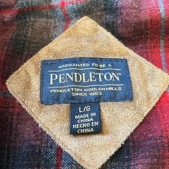 Pendleton fleece and wool trimmed jacket size large - Picture 8 of 9